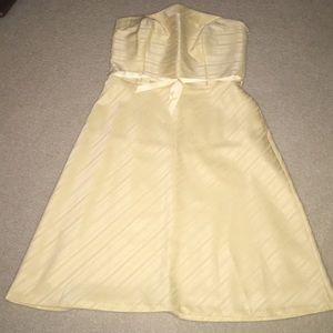 Strapless Liz Claiborne yellow dress - Size 12